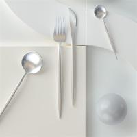 北欧ins勺子筷子家用304西餐不锈钢餐具刀叉勺咖啡勺酒店礼品套装