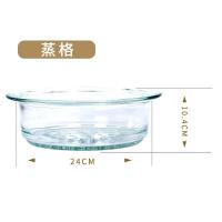 晶彩透明琥珀玻璃锅1.25/2.25l煲汤煮奶锅炖锅组合套装