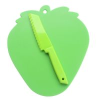 儿童水果刀幼儿园用安全不手塑料刀蔬菜瓜果刀玩具小刀菜板套装