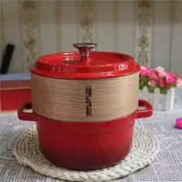 出口铸铁珐琅锅汤锅炖锅不粘锅炖肉锅加厚搪瓷锅生铁锅无涂层