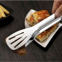 食品夹子不锈钢加厚烧烤夹子油炸面包牛排防烫夹自助餐烤肉夹工具