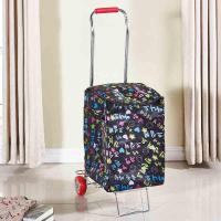 小拉车折叠便携行李车拖车拉货车家用手拉车不锈钢电镀