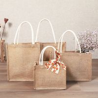 无印麻布袋黄麻袋购物袋手提袋帆布袋收纳袋