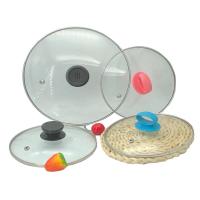 14-33圆形钢化玻璃盖耐热电煮锅盖蒸锅盖透明盖子家用奶锅小锅盖