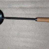 章丘手工锻打熟铁铁勺木把铁勺厨师铁铲铁勺马蛋勺胶蛋勺老式