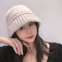 新款毛线帽女秋冬季东大门时尚针织帽韩版套头保暖帽子