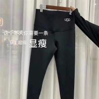 桑坡鲨鱼皮裤提臀女秋冬高腰紧身显瘦羊绒外穿打底裤