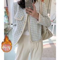 法式粗花呢外套女秋冬短款上衣百搭洋气炸街衣服女2021新款