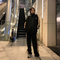 运动套装女ins2021秋冬新款宽松百搭时尚外套韩版休闲学院风全套