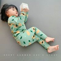 女童秋衣秋裤套装内穿打底长款新款睡衣春秋款可爱家居服两件套