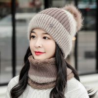 帽子女秋冬季加绒加厚毛线帽2021新款冬天学生韩版保暖抗寒针织帽