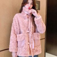 羊羔绒外套女冬季短款小个子加厚新款宽松韩版皮毛一体毛绒上衣