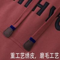 加绒加厚中长款秋冬cec卫衣2021新款女长袖装韩版连帽宽松上衣潮