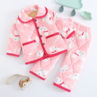 儿童睡衣冬季加绒加厚保暖套装男女童宝宝法兰绒小女孩珊瑚绒冬天