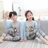 儿童棉秋衣秋裤内衣套装全棉保暖睡衣宝宝男童女童棉毛衫