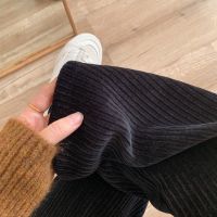 雪尼尔秋冬高腰阔腿裤女时尚潮宽松休闲显瘦加绒加厚拖地长裤女