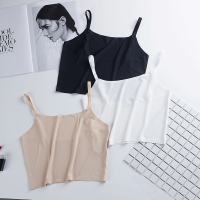 冰丝美背吊带小背心打底防走光性感上衣露肩抹胸韩版学生少女内衣