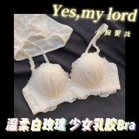 新内衣女学生少女小胸聚拢防下垂收副乳无钢圈甜美蕾丝文胸罩