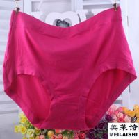 2条装加大码加肥裤头加大版内裤女中老年加肥加大码中腰简约内裤