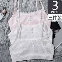 3件装棉中学内衣女胸小韩版发育期小背心女童小学生文胸