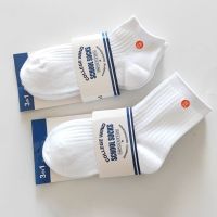 儿童运动袜子棉春夏季薄款男女中大童短袜透气学生白色中筒袜