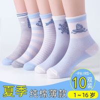 儿童袜子棉袜夏季薄款网眼透气男童女童宝宝中大童春秋薄袜子