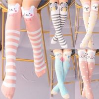 儿童袜子春秋款长筒小孩护膝卡通洋气无跟中筒袜男女童学生堆堆袜