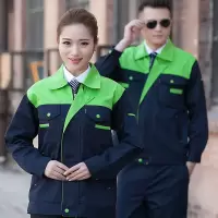 工作服男女长袖上衣加厚耐磨工装套装建筑工地汽修劳保服