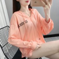 防晒卫衣女新款上衣冰丝仙短款百搭宽松薄款韩范夏季防晒衣