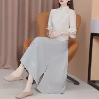 民国风复古女装中国风唐装汉服女学生改良旗袍民族服装仙气春夏新