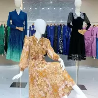 新款大码女装 折扣气质显瘦连衣裙 商场撤柜时尚妈妈装