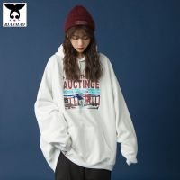 棉ins港风长袖薄款卫衣女装春秋冬季加绒学生韩版宽松bf上衣服潮4天内发货