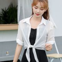 小披肩女夏季裙子外搭开衫雪纺防晒衣百搭薄短款配吊带裙的小外套