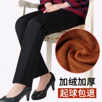 中老年女裤秋冬妈妈裤子加绒加厚棉裤老年人冬装女裤子宽松奶奶裤