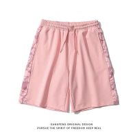 夏季薄款棉小熊冰丝休闲运动篮球短裤男女宽松情侣学生五分裤子