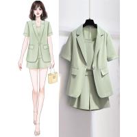 小西装短裤套装女夏季2021年新款时尚小个子职业气质西服三件套潮
