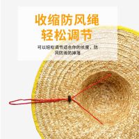 农民草帽麦秆草编遮阳防晒男女夏季田园大檐户外儿童农用帽子