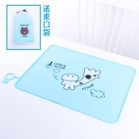 防溢小学生餐垫硅胶儿童一年级宝宝桌垫防水防油隔热可折叠午餐布