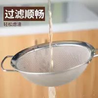 不锈钢过滤网厚细加密漏勺厨房油格咖啡店筛子滤油勺油炸隔渣