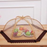 可折叠防苍蝇防蚊网纱透气菜罩餐桌饭食物盖菜碗罩子长方形圆形