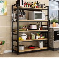 厨房置物架微波炉置物架厨房小家电储物架厨房角架调味料收纳架