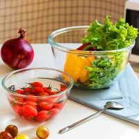 透明玻璃碗大号微波炉烤箱耐热高温家用揉面沙拉碗打蛋和面盆