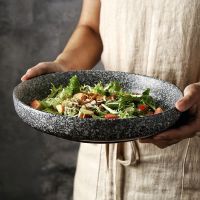 日式陶瓷餐具家用装菜盘碟深盘汤盘创意早餐盘饭盘和风碗盘碟套装
