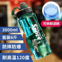 大容量杯子运动健身水杯耐摔水壶男女户外防爆塑料杯带提手