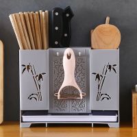 免打孔筷子筒壁挂式筷笼子沥水置物架托家用筷笼筷筒厨房餐具勺子