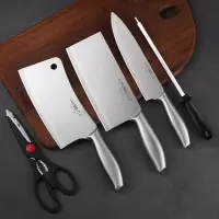家用菜刀厨房刀具不锈钢厨师锋利切肉刀切片刀砍骨刀单刀组合