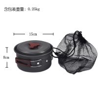 户外套锅大锅单锅户外野营套锅2-3-4-5人不沾锅煎锅野炊6-8人吊锅