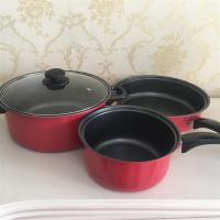 炫彩三件套炒锅不粘锅礼品锅具套装平底锅节日活动品