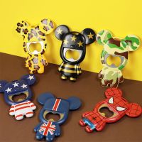 暴力熊开瓶器啤酒瓶起子冰箱贴磁吸创意卡通汽水启瓶器冰箱装饰品