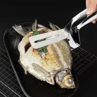 cugf 304不锈钢加厚煎牛排铲厨房夹子煎鱼铲烧烤夹子牛扒锅铲